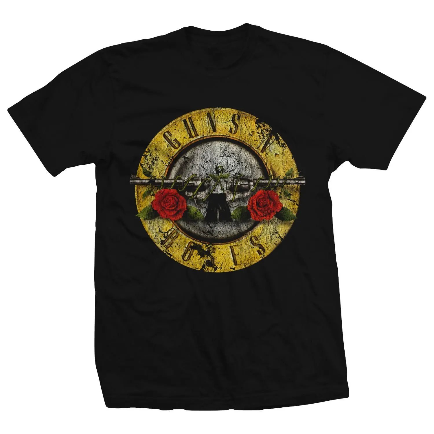 Gildan GUNS N ROSES DISTRESSED BULLET MENS LIGHTWEIGHT TEEin TShirts from Men's Clothing on