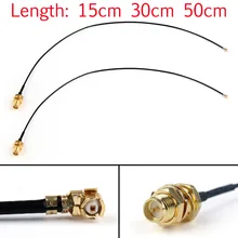 Areyourshop Радиочастотный кабель 2×1,37 U. FL/IPX Mini PCI для RP-SMA Pigtail антенна, WiFi кабель 15 см/30 см/50 см 50 Ом