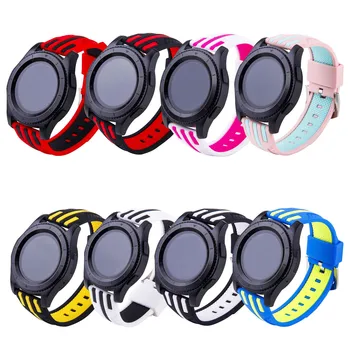 

Stripe Silicone Strap for Samsung Gear S3 Band Replacement Bracelet for S3 R760 Classic S3 R770 Frontier Watch Band 22mm