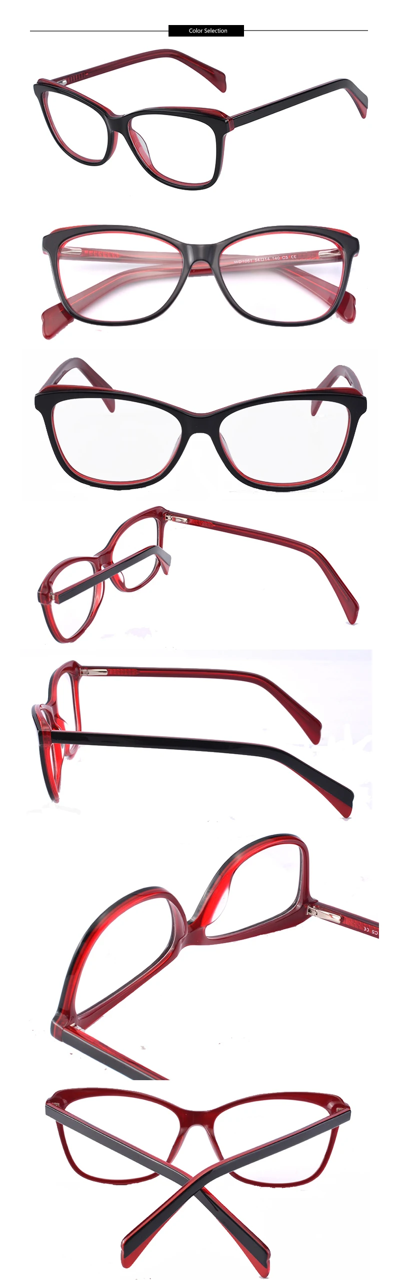 Kirka 2018 Vintage Retro Acetate Myopia Eye Glasses Women Clear Lens Frames Optical Eyeglasses Spectacles (3)