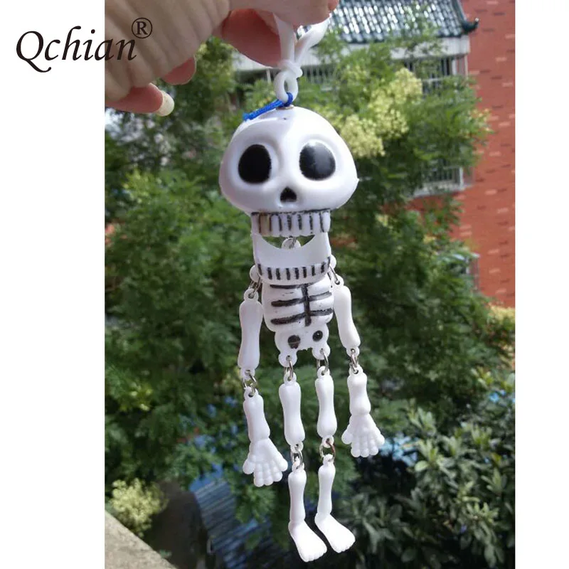Забавный Хэллоуин игрушки украшения кулон зубы Съемный брелок со скелетом красивый праздничный подарок для детей