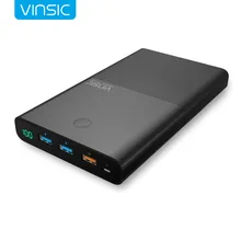 Vinsic Terminator P3(S) 28000mAh Power Bank 18650 QC3.0 Quick Charge 3 USB External Backup Battery for Samsung Xiaomi Tablet PC