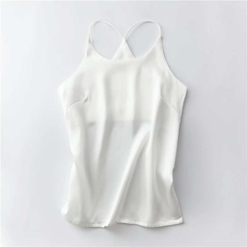 Women Camis Silk Top Women Camisole Sexy Sleeveless Vest Slim solid color Tank Tops