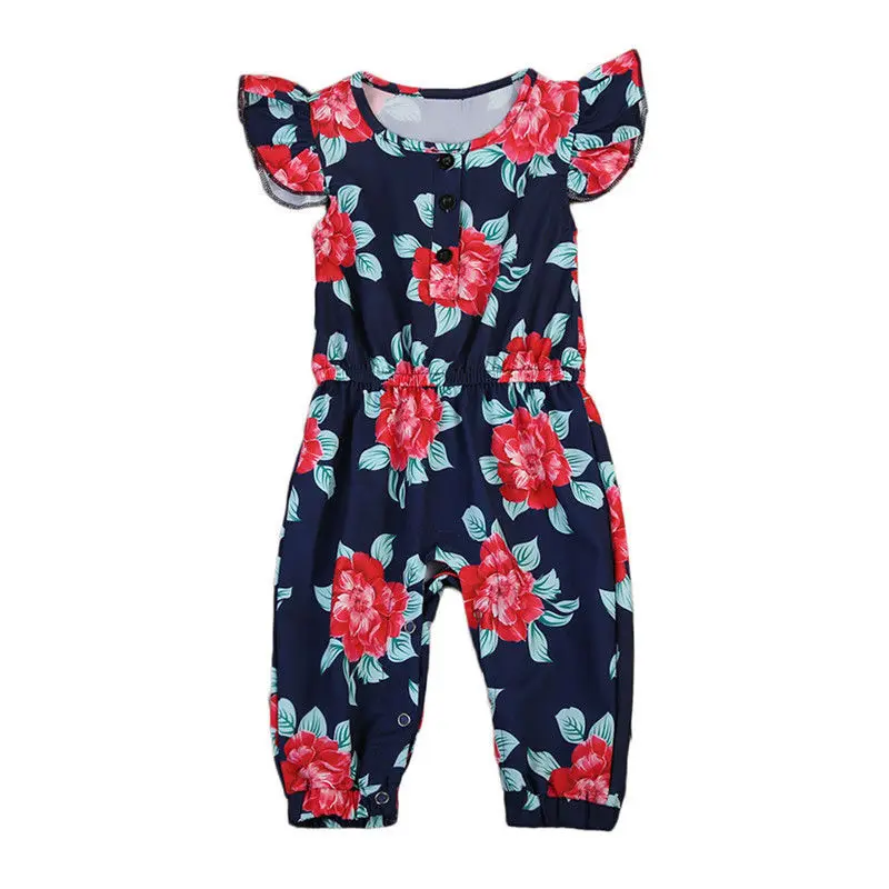 

Newborn Baby Girl Floral Bodysuit Jumpsuit Outfits Clothes Set Playsuit Toddler Infant Girls Bodysuit Pants Flower Clothing Cute