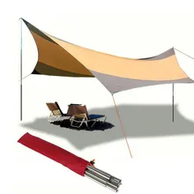 5,5x5,6 м полный комплект анти УФ Пляжный Тент зонтик водонепроницаемый солнечные укрытия тенты палатки для кемпинга на открытом воздухе вечерние палатки для рыбалки и пеших прогулок