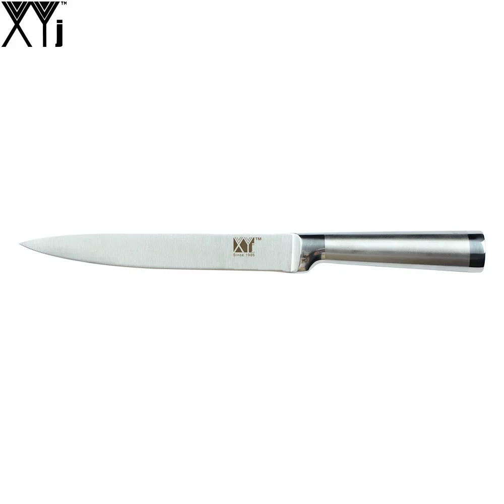 XYj кухонный нож из нержавеющей стали, высокое качество, 8 дюймов, нож шеф-повара сантоку, нож для нарезки, подарок, кухонные ножи, аксессуары, инструмент - Цвет: Slicing Knife