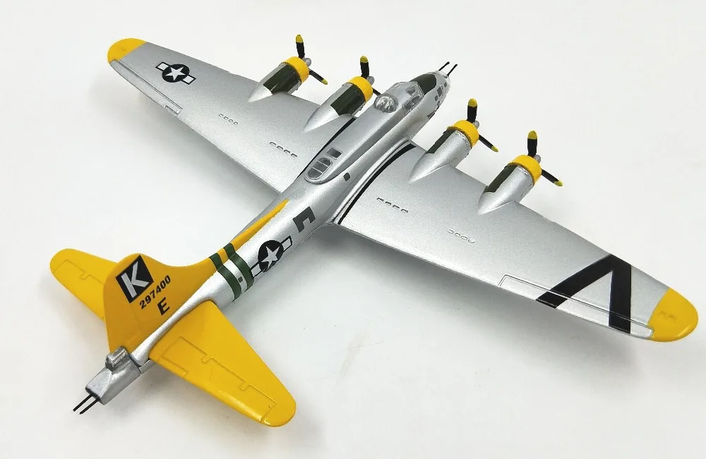 Редкое Специальное предложение 1:144 Вторая мировая война Америка B-17 бомбардировщик модель сплава готовой продукции Коллекционная модель