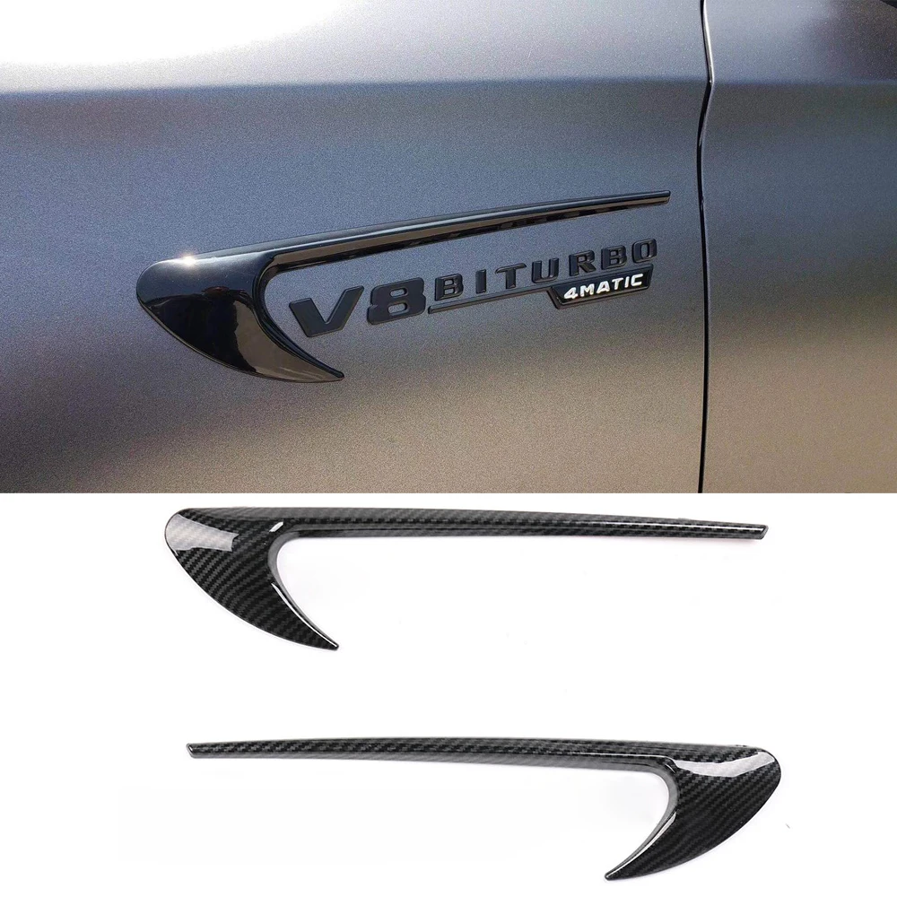 

3D Carbon Sticker Car Side Fender Sticker For AMG Mercedes W212 W211 W210 W207 E63 W205 W202 W124 W163 W176 CLA CLS Car Styling