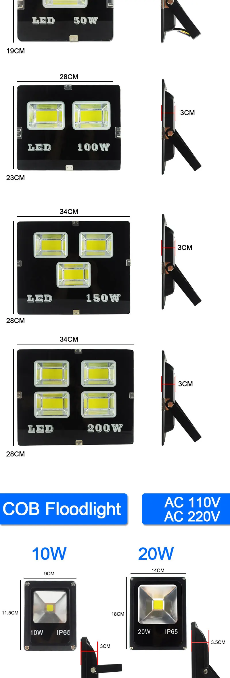 Светодиодный свет потока 200 W 150 W 100 50 W 30 W 20 W 10 W Светодиодный свет открытый промывная настенная лампа IP65 Водонепроницаемый сад 220 V 110 V RGB