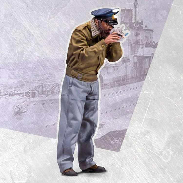 

1/35 WARRANT OFFICER 2, Resin Model figure Soldier GK, World War II military theme, Unassembled and unpainted kit