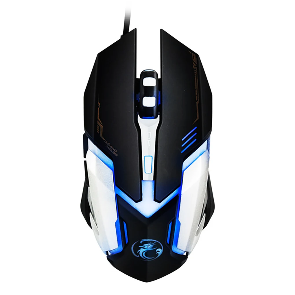 iMICE V6 Optical 3D Wheel USB Wired Game Mouse 2400DPI 6-Button Optical Home Office Computer Gaming Mice