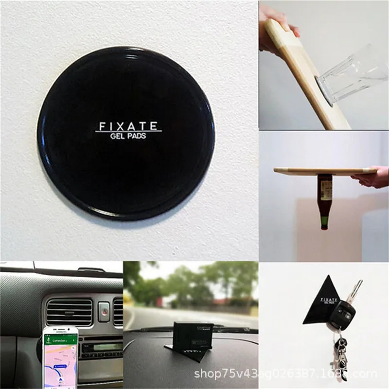 

2018 1pcs Super Powerful Fixate Gel Pad Strong Stick Glue Anywhere Wall Sticker Brand Convenient Gel Pad Portable