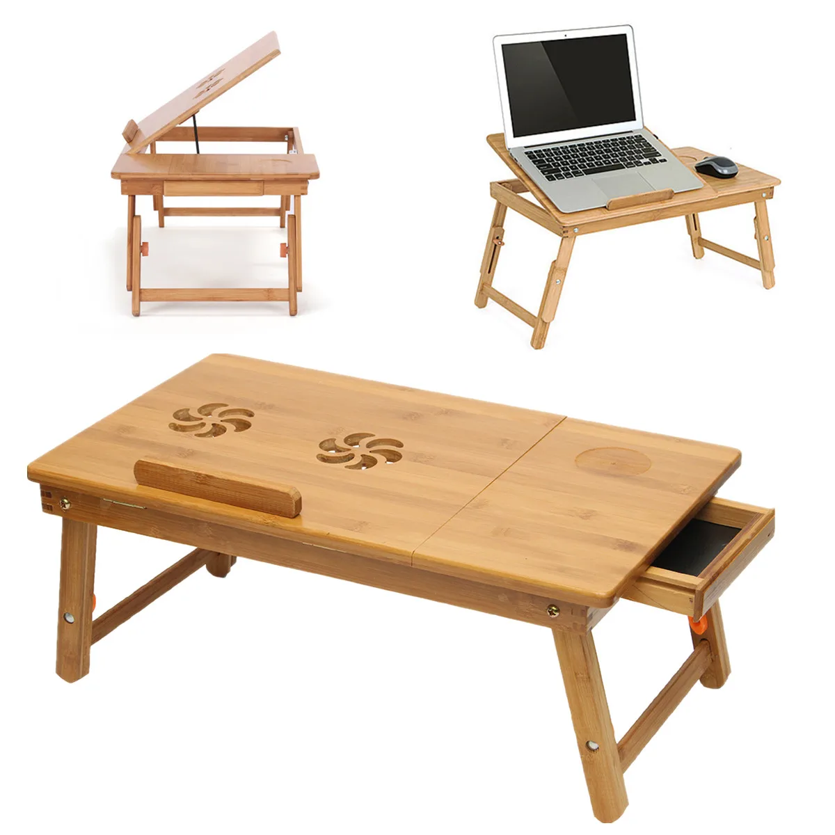 Online kaufen groÃhandel bambus computertisch aus china bambus ...