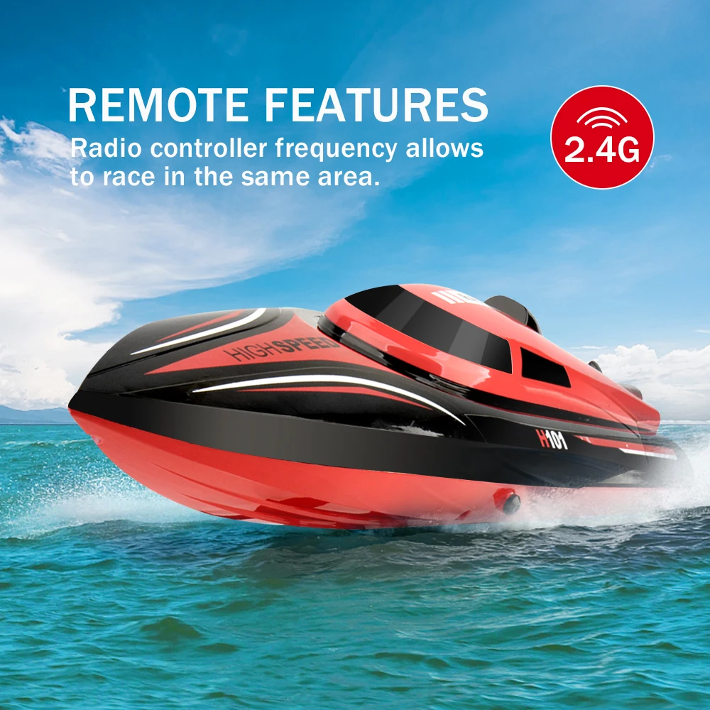 GizmoVine RC лодка игрушка H101 2 4 ГГц Высокая скорость 30 км/ч 180 градусов флип с