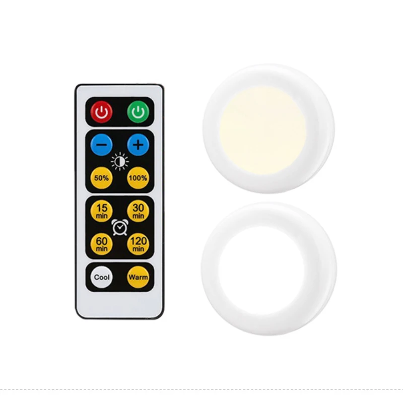  fill light white warm white led lamp 2 color night light closet decorative light with remote contro - 32965156990
