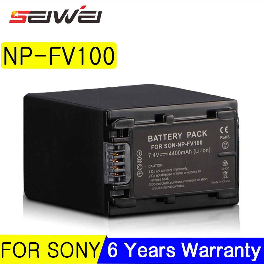 Billige 4400 mAh NP FV100 NP FV100 NPFV100 Digitale Li Ion Akku für Sony DCR SR15 SR21 SR68 SR88 SX15 SX21 SX44 SX45 Kamera batterien
