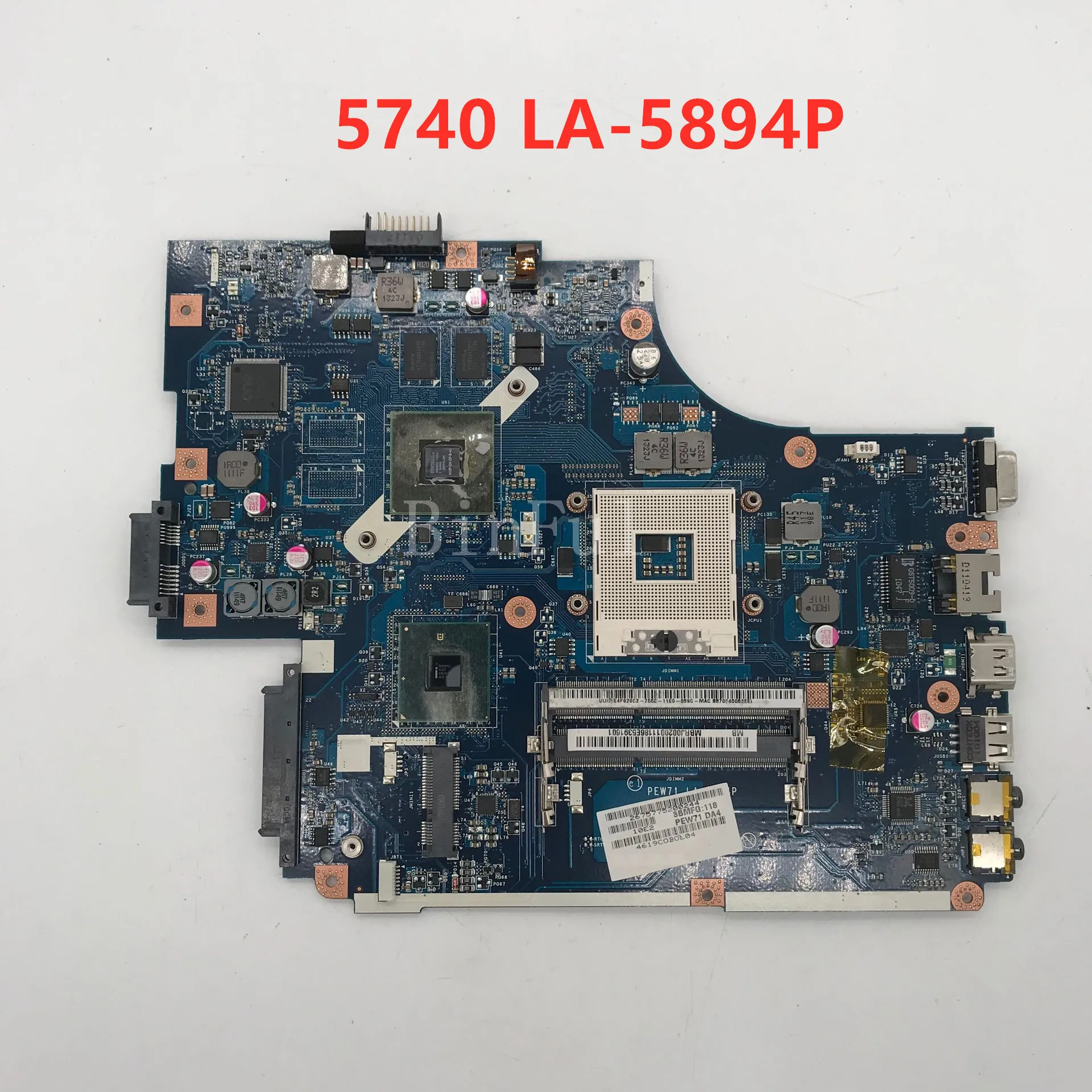 High quality For Aspire 5742G 5740 5741 Laptop motherboard PEW71 LA-5894P GT520M full Tested