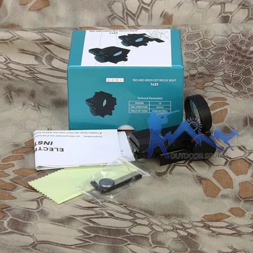 Scope para a Caça Esportiva ao ar Ampliação Retículo Tactical Mini Red Green Dot Livre Os2-0098 Ppt 1x 4 10 Lunetas Riflescopes