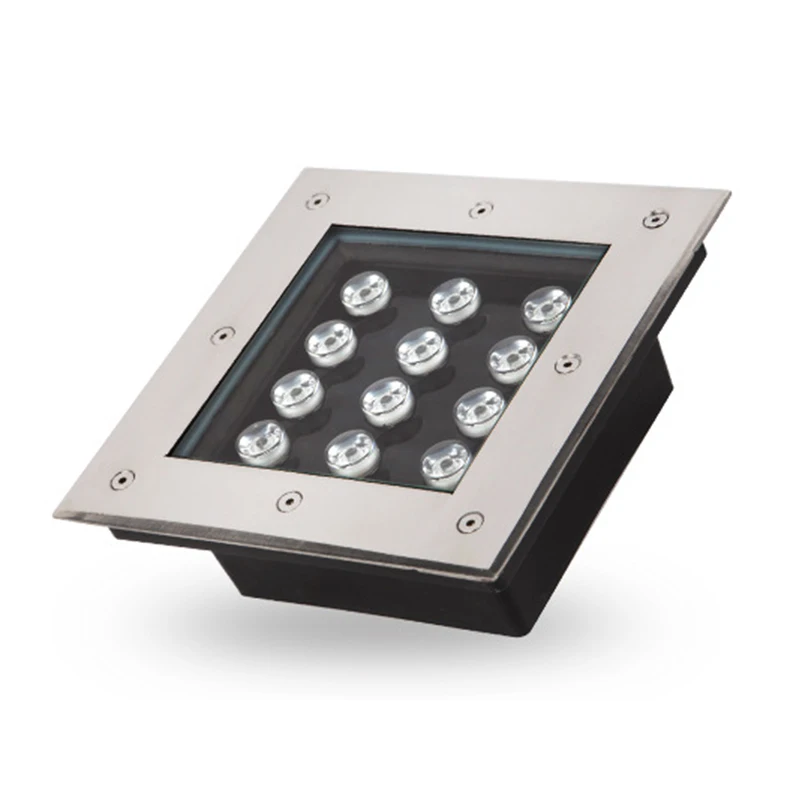 Preço de Fábrica por Atacado Subterrâneas para a Fonte do Pátio Quadrado Paisagem Luminárias Levou Luz Caminho Subterrâneo 12w