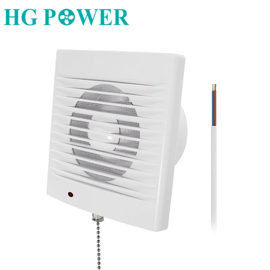 4''220V Silent Home Air Extractor Fan with Pull