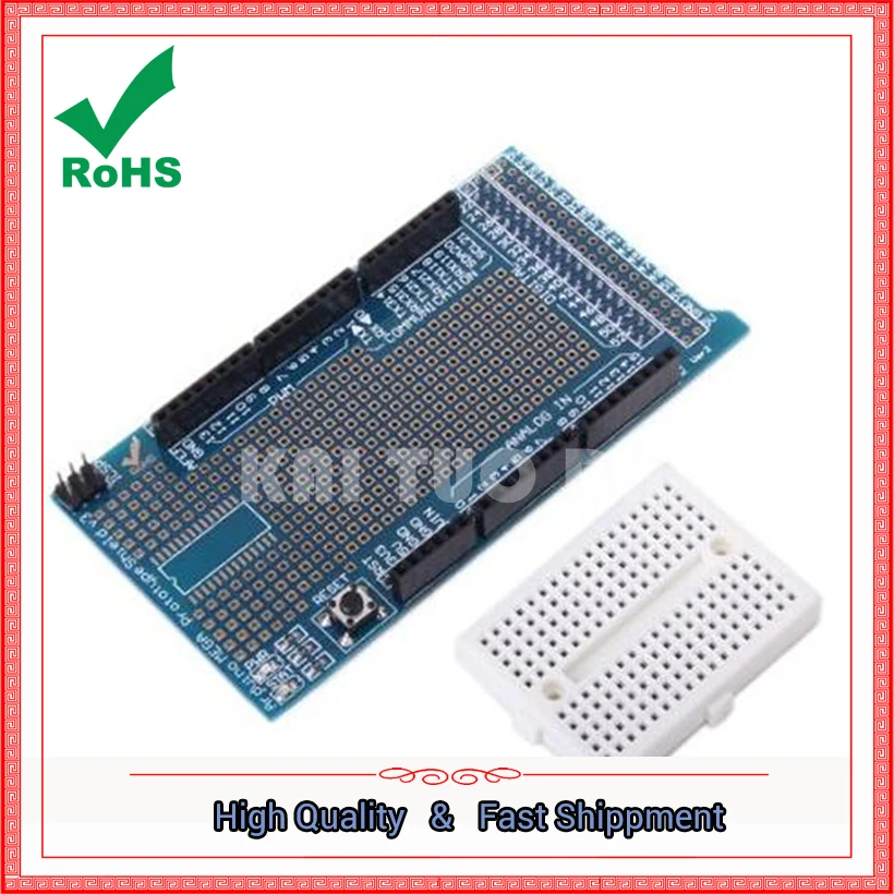 MEGA ProtoShield V3 Prototyping Board Multipurpose board (with bread board) module | Электронные компоненты и