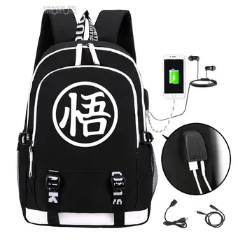 

Dragon ball Z backpack 2019 Son Goku Trendy usb laptop school bag for girls boys teenagers children's cool bookbag