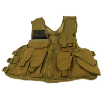 

Military Tactical Vest Army Airsoft War Game Men Hunting Molle Mesh Vest Mag Holster for Outdoor Sports Camping
