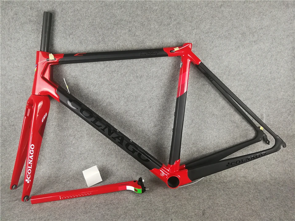 Best Colnago C64 glossy red matte carbon Road complete Bikes Online new Original ULTEGRA groupset 5