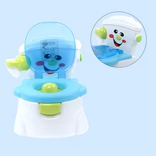 Горшок горшки в сложенном виде мультфильма обучения сиденье для унитаза Пластик детей судно Портативный удобный стул спинки горшок