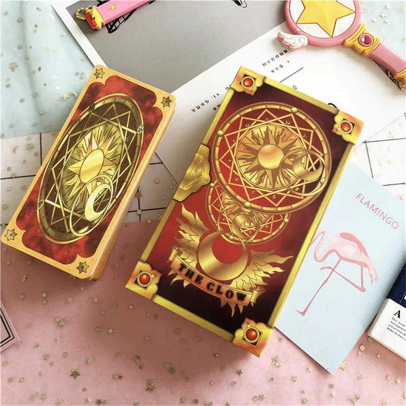 1 компл. аниме Cardcaptor Сакура Клоу карты косплэй Опора KINOMOTO искатель карт Sakura карты с Сакурой Таро 56 шт