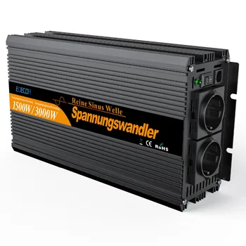 

pure sine wave DC 24V to AC 220V 1500w 3000w Peak Remote controller power inverter high quality converter