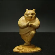 Wood New 1pcs Movie Kungfu wooden Kung Fu Panda Panda Po Doll Action Figure Kids Toys Birthday & Holiday Gift For Children