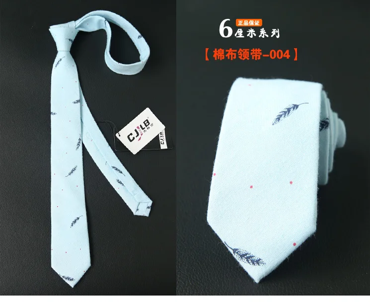 Для мужчин и горе Для мужчин корейский узкий галстук 6 см хлопок Повседневная мода Британский Галстуки производителя оптом LD003 10 шт./лот
