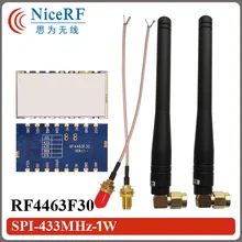 2 шт. RF4463F30 433 мГц 1 Вт 30dBm Si4463 встроенный FSK/GFSK Si4463 3 км Long Range Беспроводной модуль приемопередатчика
