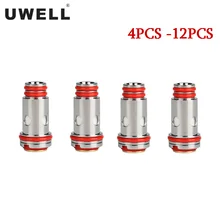 4 шт.-12 шт. оригинальные сменные катушки UWELL Whirl 0.6ом 1.8ом для электронной сигареты Whirl 22 Whirl 20 Whirl Tank Atomizer Core