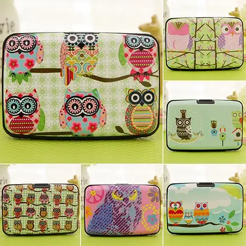 2016 Thin Cute Owl Multilayers Bag Pocket ID Credit Bus Card Wallet Holder Case 8OMC