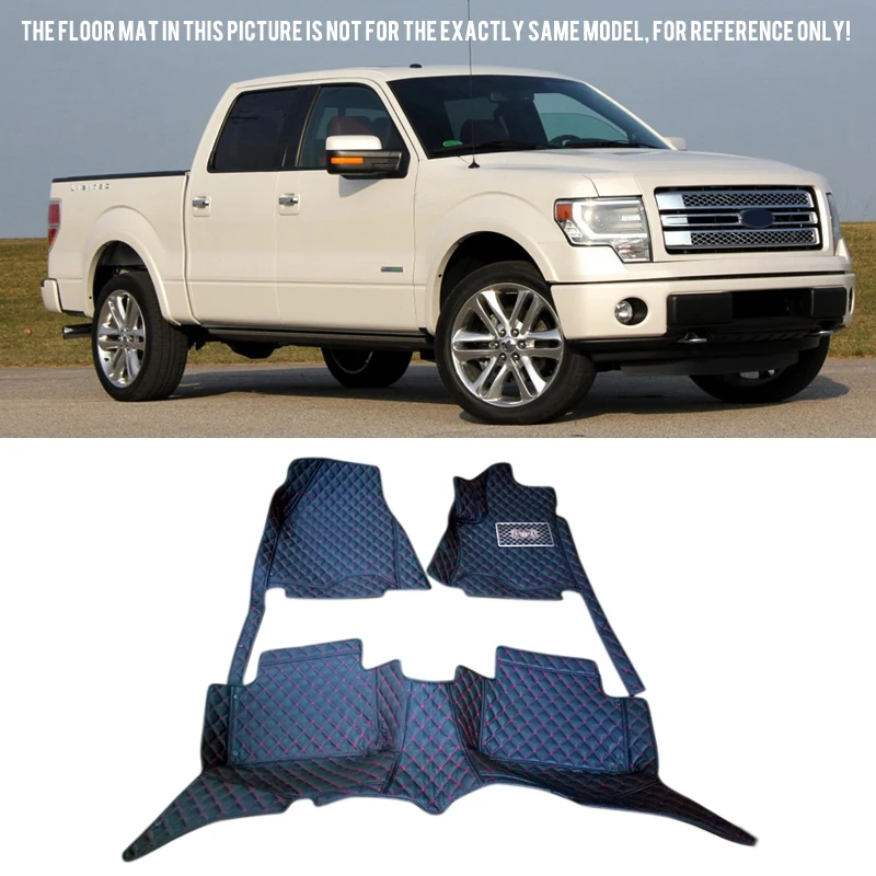 

Car Accessories Floor Mats Carpets Foot Pads Protector Cover Full Set For Ford F-150 F150 2009-2014