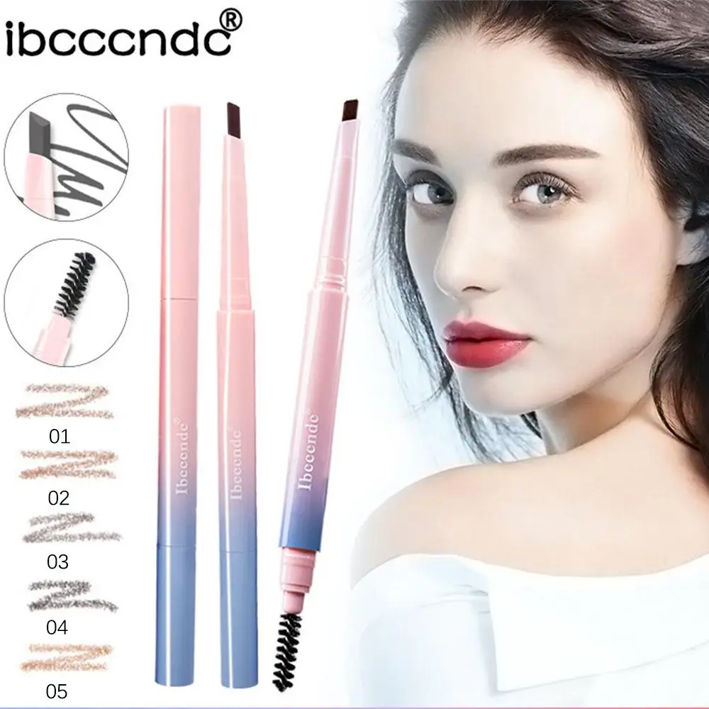 1PC Makeup Long Lasting Double Head Eyebrow Pen with Brush Brow Tint