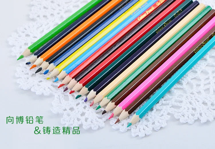 Высококачественные канцелярские цветные карандаши, 12 цветов, офисные школьные товары для рукоделия, цветные карандаши для рисования, подарок ребенку, нетоксичный