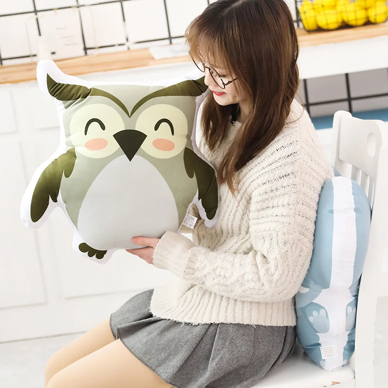 Printing Animal Shaped Pillows Plush Stuffed Cartoon Pillow Kids