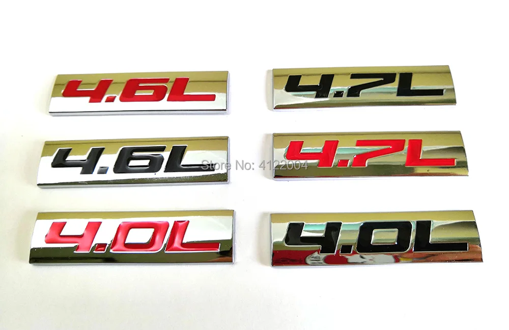 

4.0L 4.6L 4.7L Energy Emblem Trunk Sticker Decal For CHEVROLET FORD DODGE TOYOTA HONDA GMC