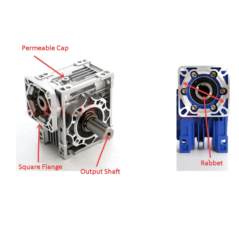 15:1 RV30 NMRV030 червячный редуктор RV030 червячный редуктор скорости NEMA23 для шагового двигателя