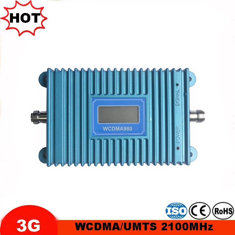 Повторитель сигнала WCDMA 2100 МГц усилитель 3G LTE Band 1 с ЖК дисплеем повторитель