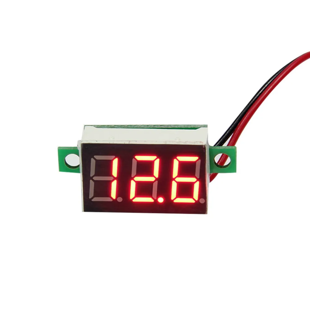 

2pc LCD digital voltmeter ammeter voltimetro Red LED Amp amperimetro Volt Meter Gauge voltage meter DC Wholesale