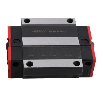 

CNBTR HGW20CC Bearing Steel Flange Type Linear Guide Rail Sliding Block Carriage Rail Block Slider for HR20 Linear Rail Guideway