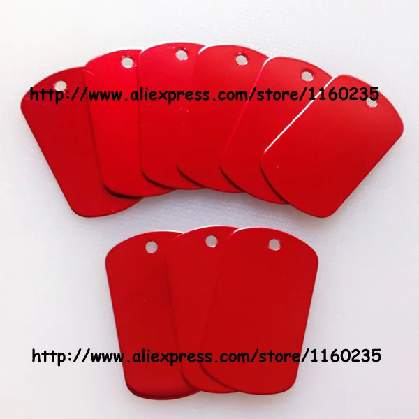 Red dog tags military,personalized blank dog tags for men,50pcs cheap