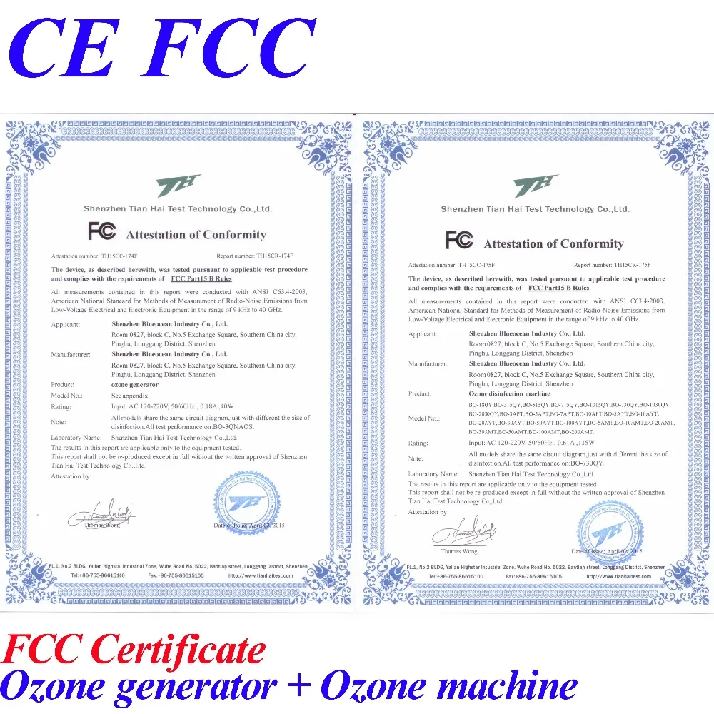 Pinuslongaeva CE EMC LVD FCC 7 Гц/ч кварцевые трубки Тип генератор озона комплект для терапии