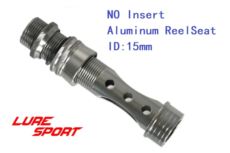 LureSport 2pcs Fly Reel seat Aluminum body Carbon Tube Fishing Rod Building Component Repair Pole DIY Accessory LureSport 2pcs Fly Reel seat Aluminum body Carbon Tube Fishing Rod Building Component Repair Pole DIY Accessory