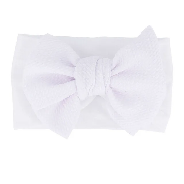2019 Baby Accessories Infant Baby Girl Cute Bow Headband Newborn Solid Headwear Headdress Nylon Elastic Hair Band Gifts Props cheap baby accessories	 Baby Accessories