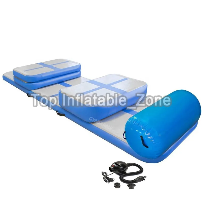

Free Shipping Free Pump 6pcs Air Track Set DWF Inflatable Air Mat/Air Board/Air Block/Air Roller/Air Pump On Sale Training Set